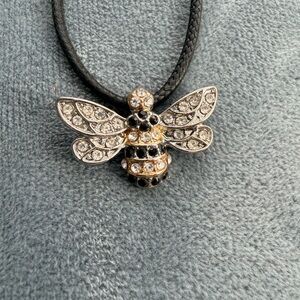 Elegant Bee Pendant Necklace